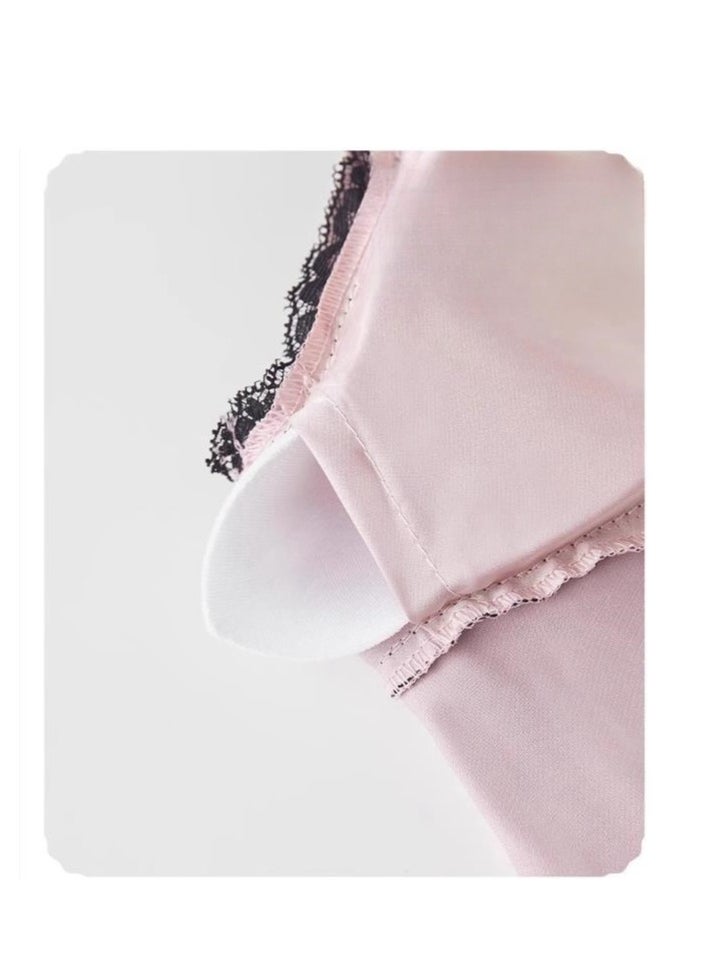 MIIOW - Strap Sleeping Skirt Women's Silk Sleeping Robe with Chest Mat Ice Silk Pure Desire Set Gift Box - Image 1