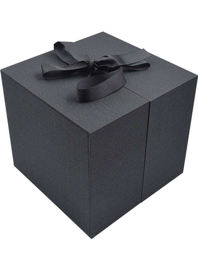 Luxurious Roses Heart Shape Decorative Gift Box Black - Image 2