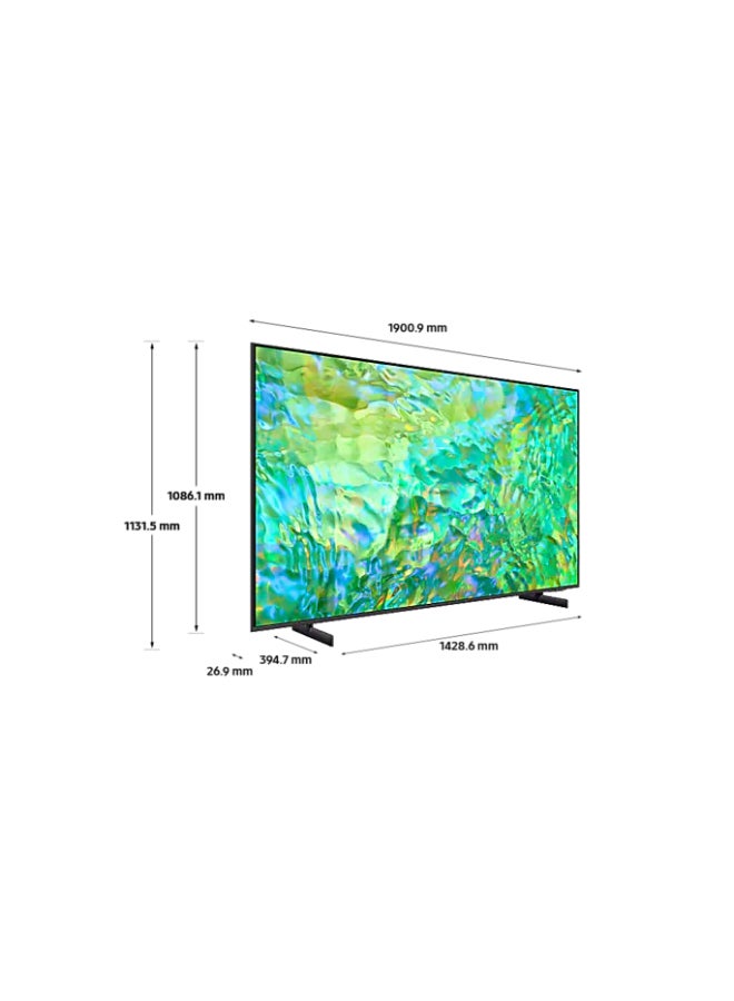Samsung Smart TV, Crystal UHD 4K, CU8000, 85 Inch, 2023, Crystal Processor 4K, Airslim, Dynamic Crystal Color 85CU8000 Titan Gray - Image 3