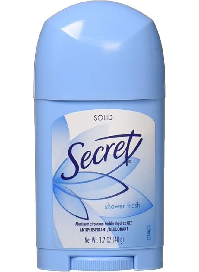 Secret Solid Antiperspirant and Deodorant Shower, Fresh Scent, 1.7 Ounce - Image 1
