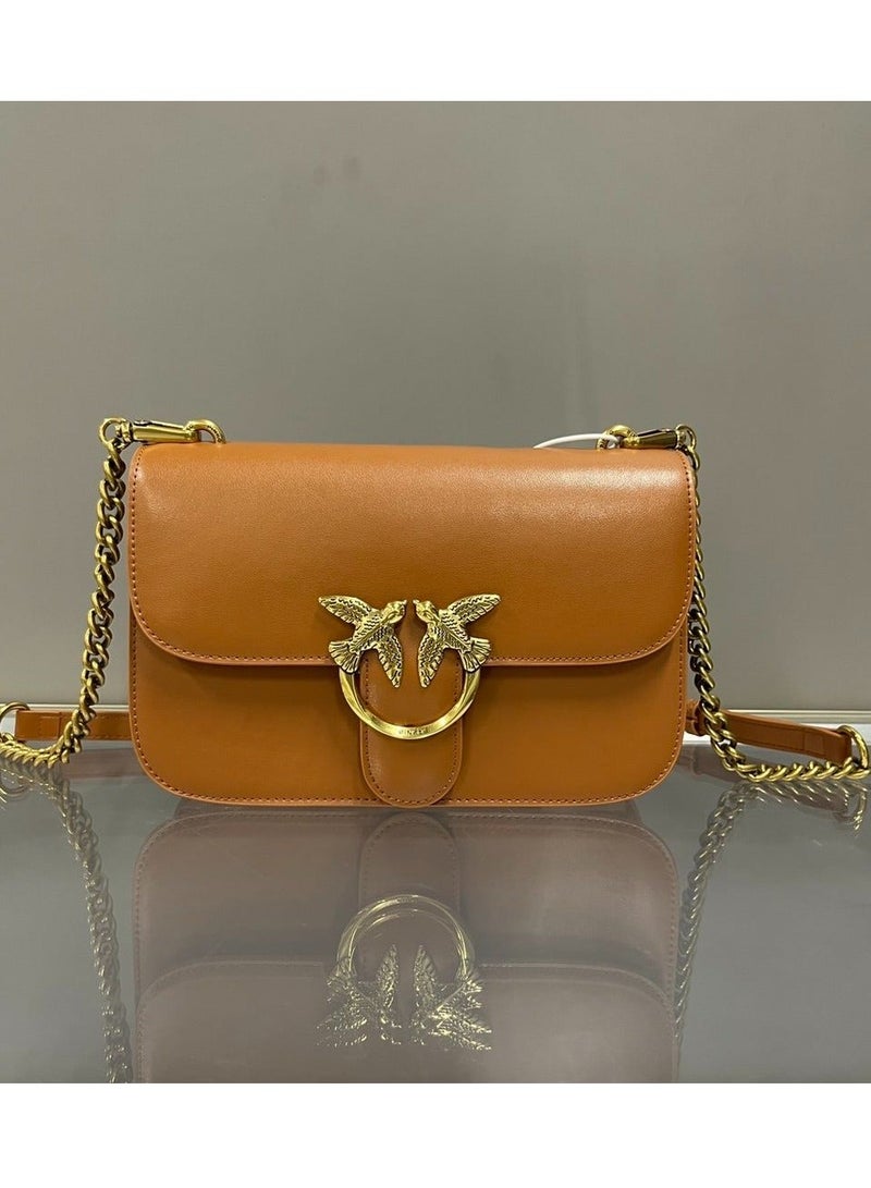 Pinko Chain Solid Color Crossbody Shoulder Bag 24*15*7cm - Image 1