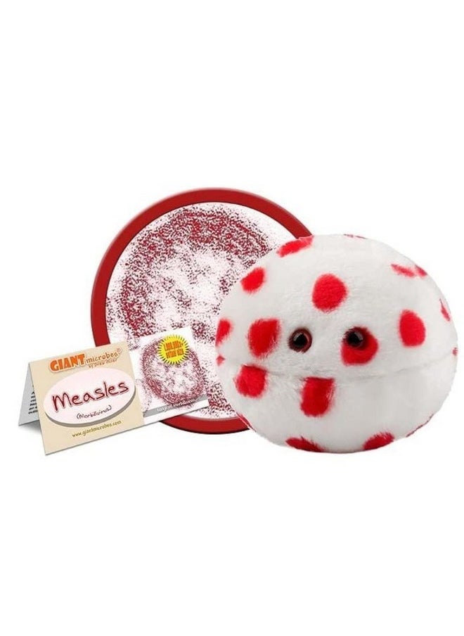 Giant Microbes - Giantmicrobes Measles Plush - Learn About Vaccines And Microbes With This Educational Plush, Memorable Gift For Pediatricians, Family, Nurses, Public Health And All With A Healthy Sense Of Humor - Image 1