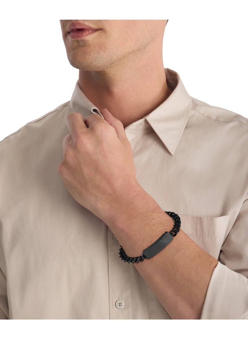 CALVIN KLEIN JEWELRY ARCHITECTURAL LINES MENS CHAIN BRACELET - 35000418
