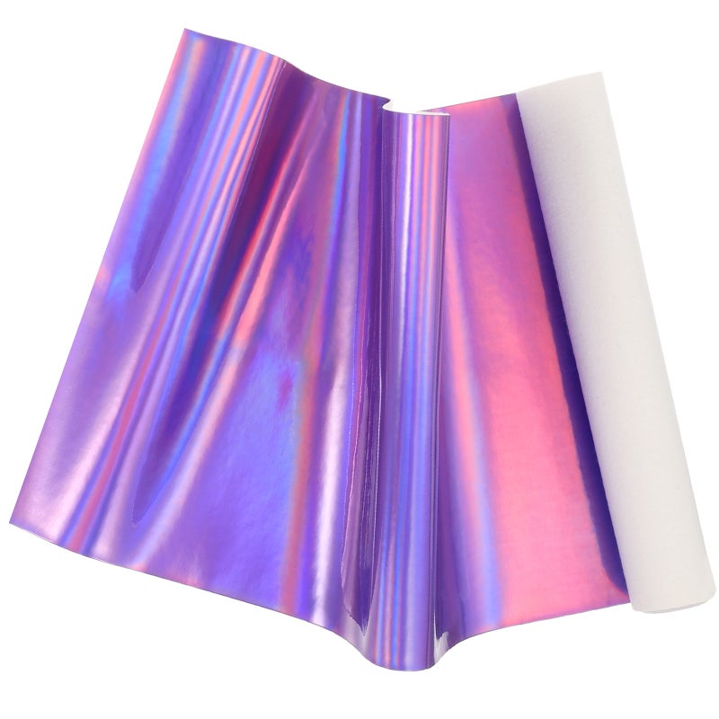 PU Glitter Sheet Iridescent Craft Fabric DIY Luggage Clothing Fabric for Costume Making - Image 1
