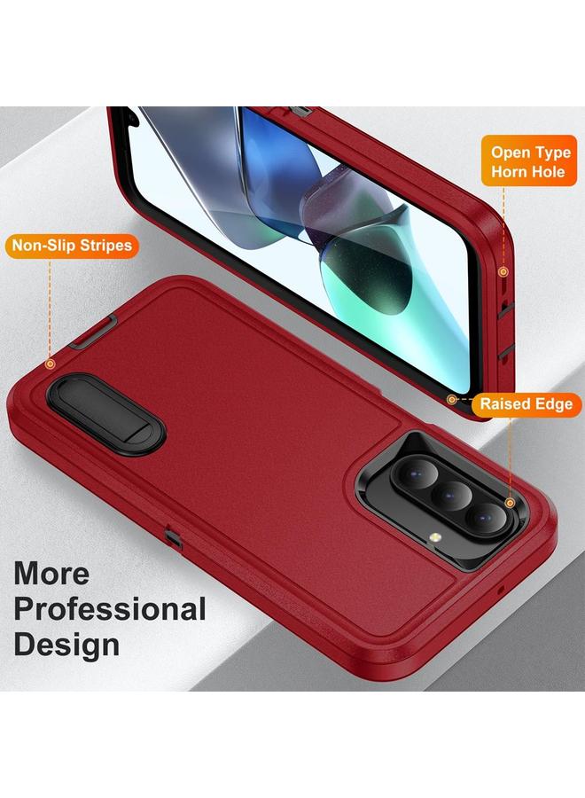 S-TOP Case For Samsung Galaxy A26 5G Rugged PC Hybrid Silicone Phone Case with Holder - Image 3
