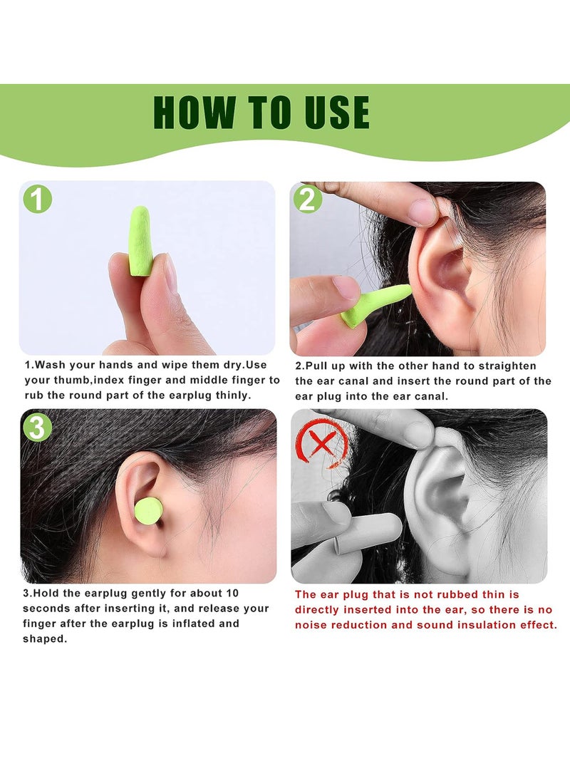 Uwals - 60 Pairs Pack - Ultra Soft Foam Earplugs Sleep, 38dB SNR 31dB NRR Sound Blocking Noise Cancelling Ear Plugs for Sleeping, Travel, Shooting and Working - Image 1