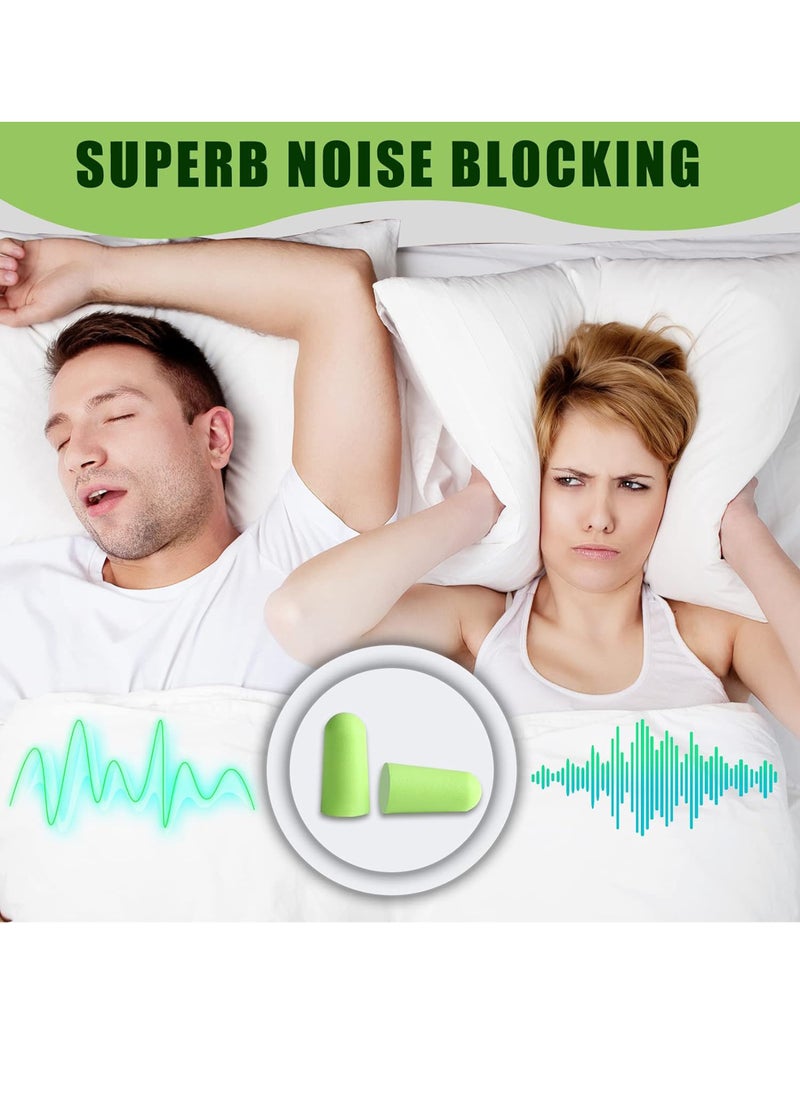 Uwals - 60 Pairs Pack - Ultra Soft Foam Earplugs Sleep, 38dB SNR 31dB NRR Sound Blocking Noise Cancelling Ear Plugs for Sleeping, Travel, Shooting and Working - Image 1