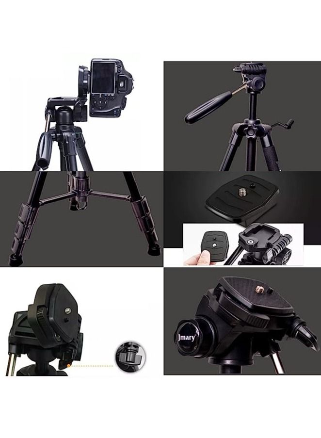 Jmary Professional Aluminium Tripod Monopod for All Mobiles And DSLR Cameras (Black) - Image 3