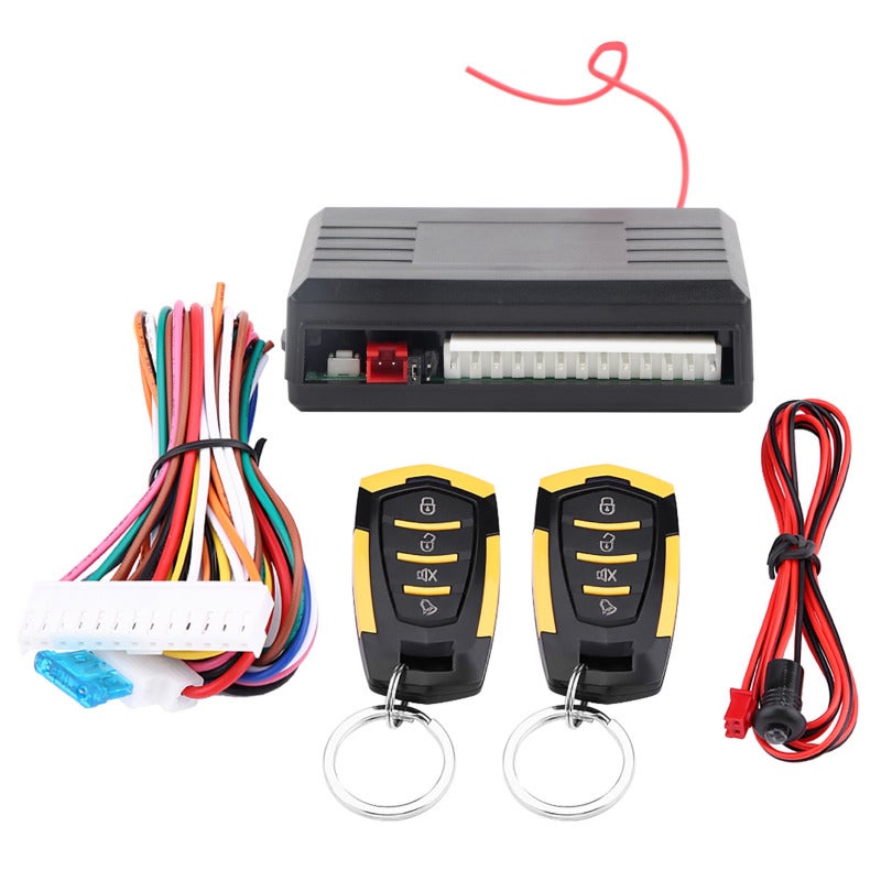 Universal Keyless Entry System Remote Car Door Lock Kit with Trunk Release - Turning Light and Rising Power Window Electronics for Most Vehicle - Image 1