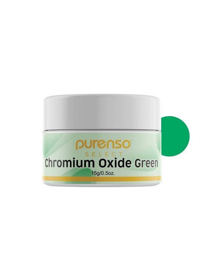 PURENSO Select - Chromium Oxide Green Powder, 15G I For Cosmetic, Candles, Nail Art, Craft Polish, Eye Shadows, Lip Products, Makeup - Image 1
