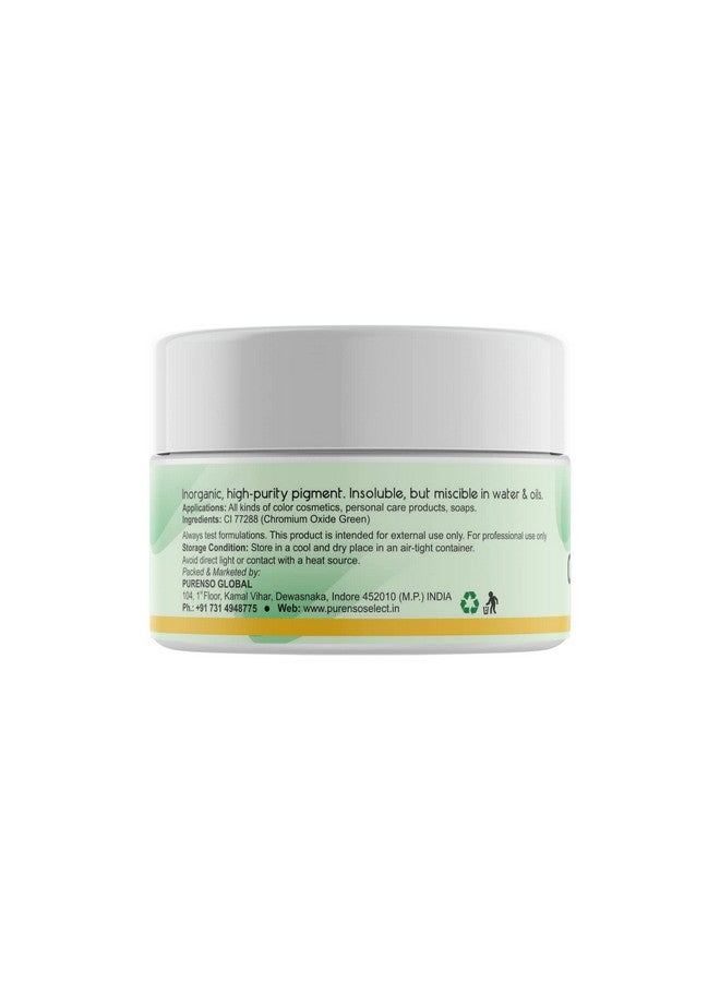 PURENSO Select - Chromium Oxide Green Powder, 15G I For Cosmetic, Candles, Nail Art, Craft Polish, Eye Shadows, Lip Products, Makeup - Image 2