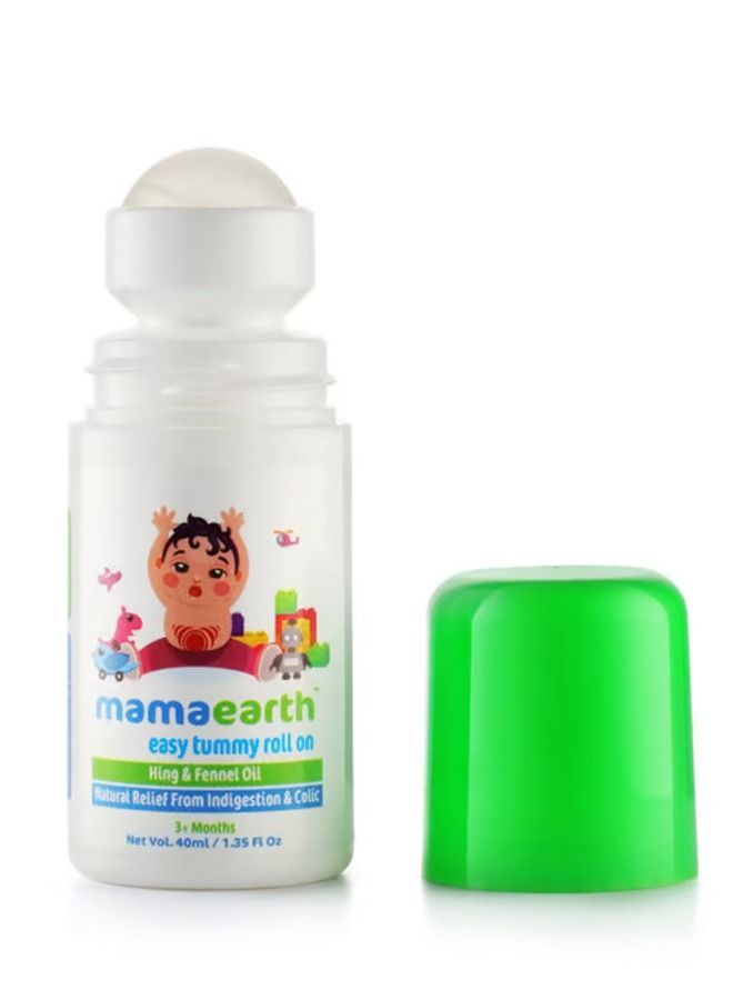 Mamaearth Easy Tummy Roll On Natural Relief From Indigestion And Colic For 3 Months Hing And Fennel Oil 40Ml - Image 3
