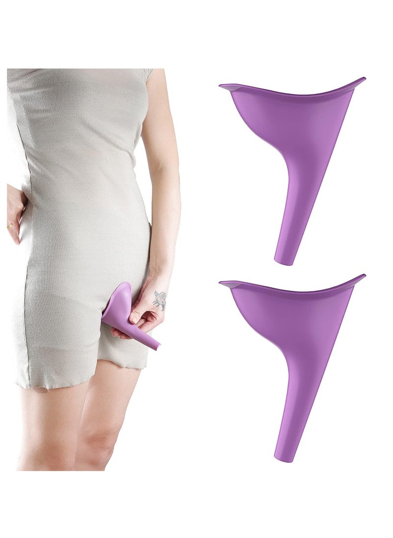 Generic Reusable Silicone Funnel-Shaped Urinal For Sit-Free Urination For Camping, Travel And Outdoor For Women - 2 Pieces  - Image 5