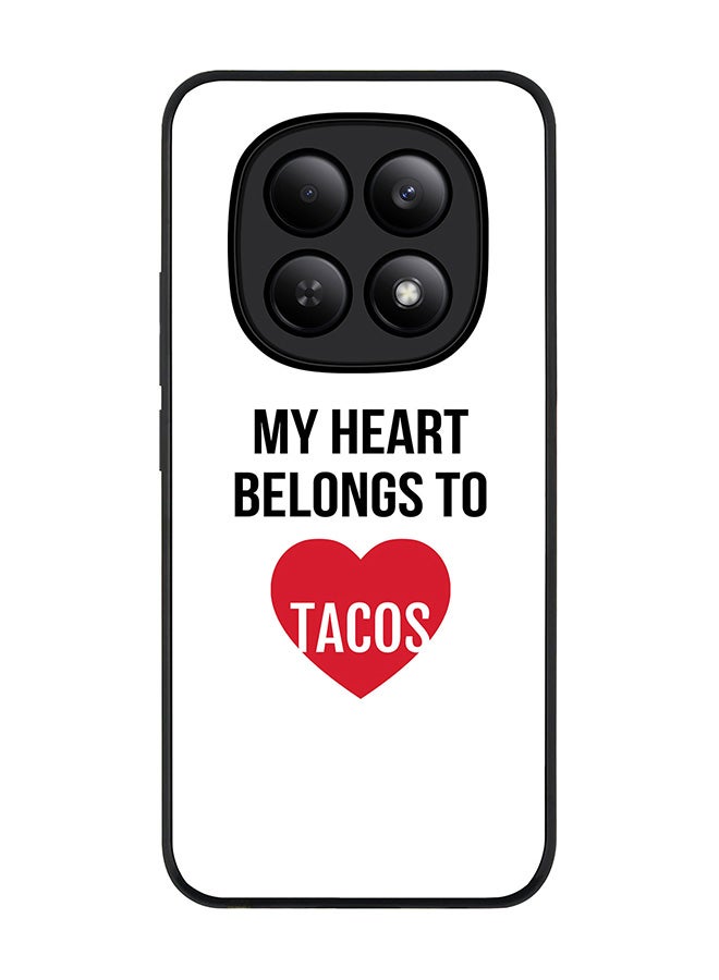 For Xiaomi Redmi Note 15 4G Case,Slim fit Camera Protection, Shockproof Thin Phone cover  - My heart belongs to tacos
