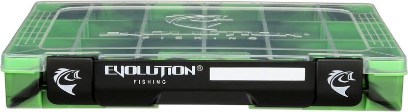 Evolution Outdoor 3600 Drift Series Fishing Tackle Tray – Colored Tackle Box Organizer with Removable Compartments, Clear Lid, 2 Latch Closure, Utility Box Storage - Image 3