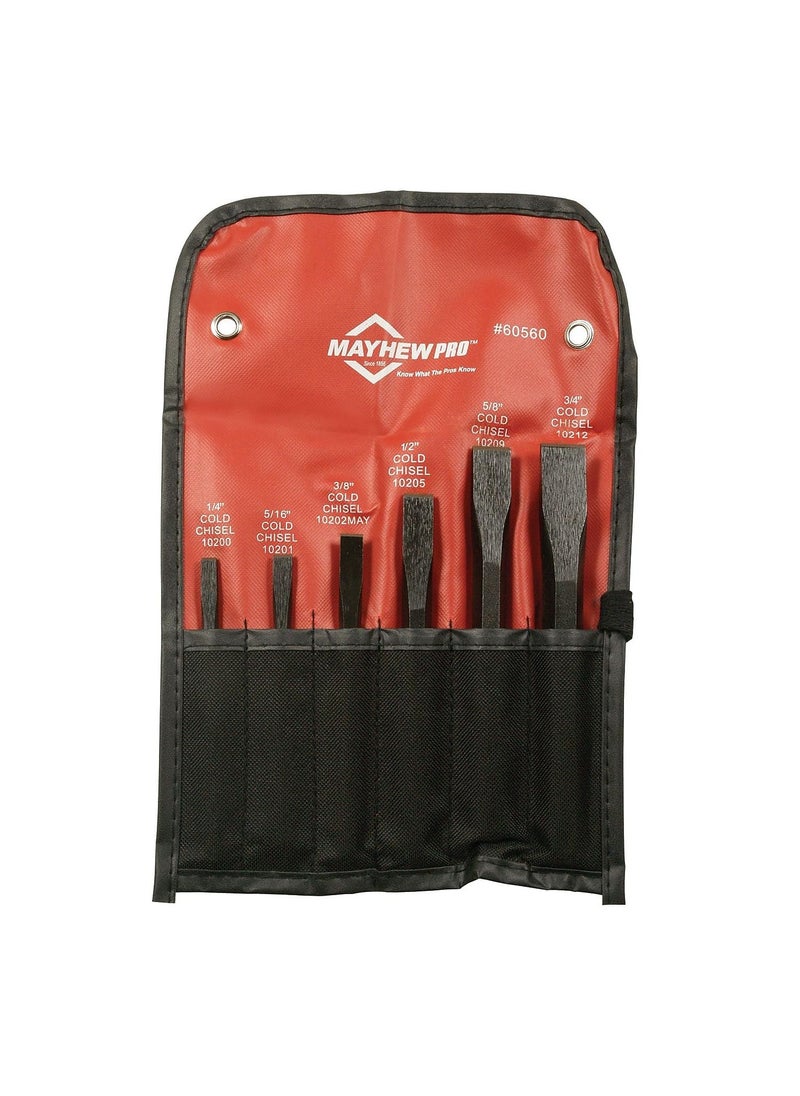 Mayhew Tools Mayhew Pro 60560 Cold Chisel Kit, 6-Piece 