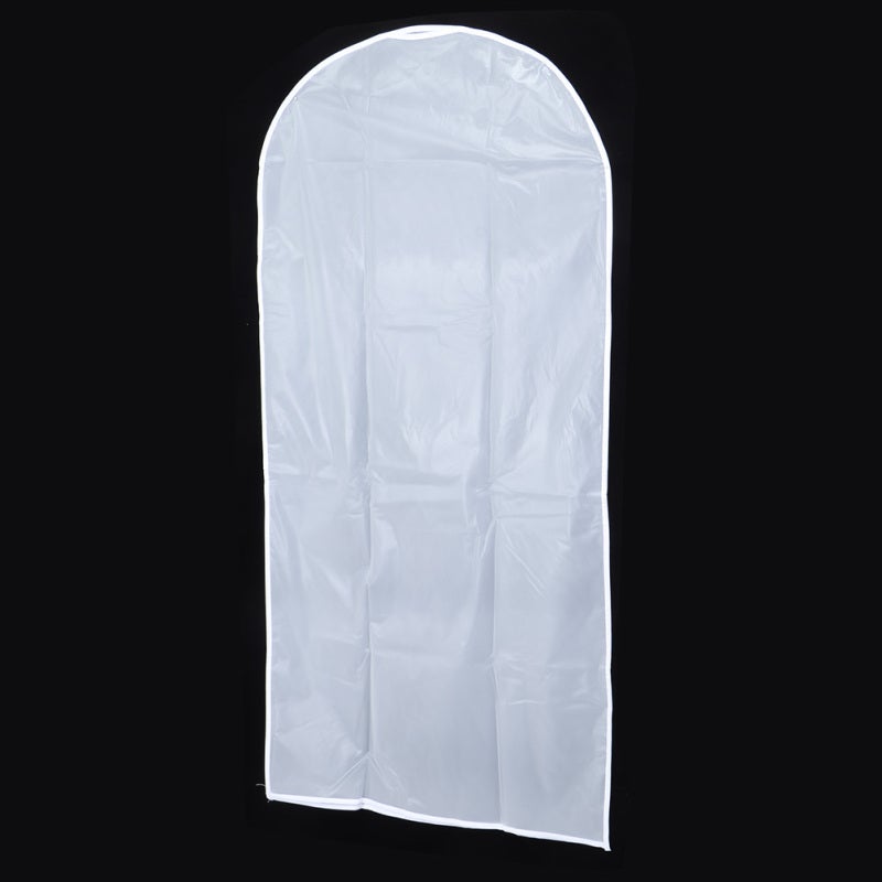Clothes Dust Cover: Semi-Transparent Odourless PEVA Material - Durable Washable Garment Protector for Home Wardrobe Storage of Dress, Suit, Coat - Image 4