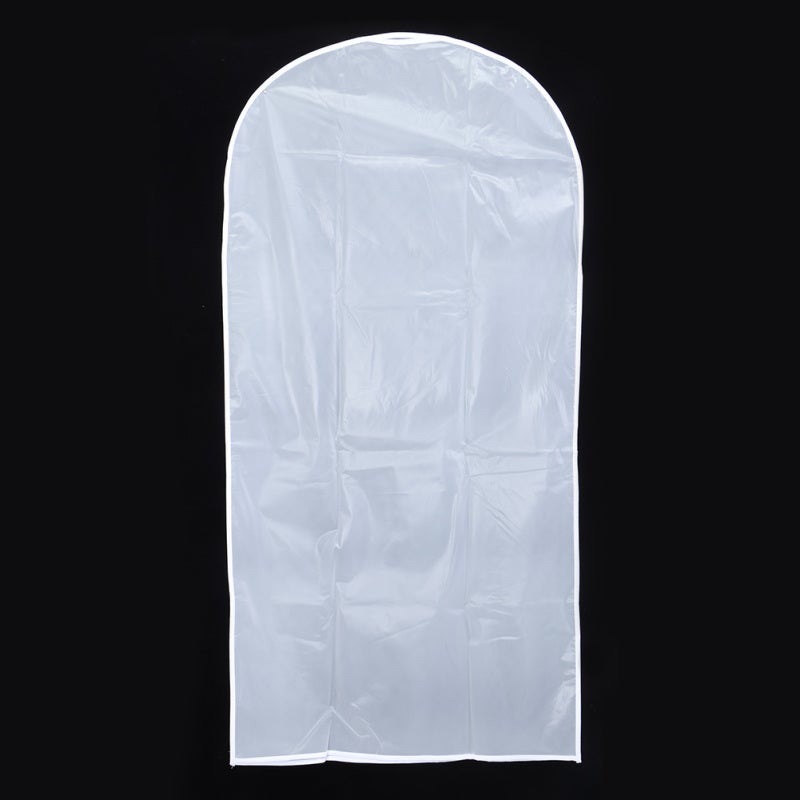 Clothes Dust Cover: Semi-Transparent Odourless PEVA Material - Durable Washable Garment Protector for Home Wardrobe Storage of Dress, Suit, Coat - Image 3