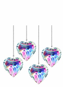 Y&D Ceiling Fan Pull Chain Rainbow Maker Extension with Connector for Bathroom Toilet Light (Heart)  - Image 1