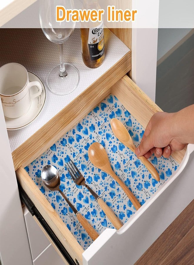 Vocal Store Kitchen Drawer/Cabinet Shelf Mat|PVC Material|Adjustable Size 10 Meter Roll, Blue - MDOJ1-P08-10 - Image 3