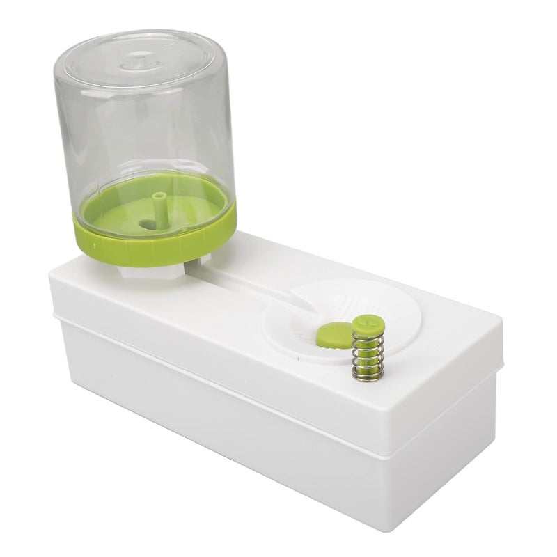 HOMEDRIP Brush Rinser Paint Brush Cleaner Art Supplies Running Water Cycle Paint Brush Rinser Rinse Cup Cleaning Tool with Drain for Acrylic Watercolor Water Based Paints Makeup Brush Transparent Container with Green Base 18 cm  - Image 1