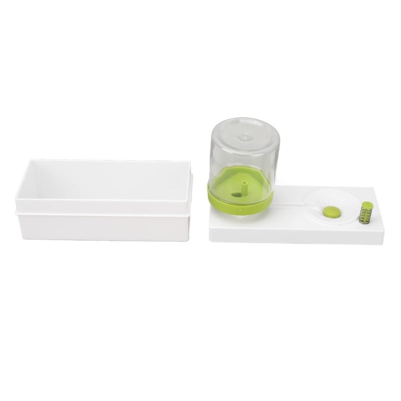 HOMEDRIP Brush Rinser Paint Brush Cleaner Art Supplies Running Water Cycle Paint Brush Rinser Rinse Cup Cleaning Tool with Drain for Acrylic Watercolor Water Based Paints Makeup Brush Transparent Container with Green Base 18 cm  - Image 4