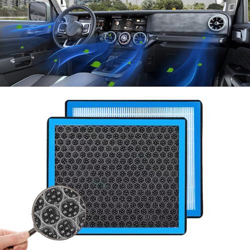 QBOONPT Cabin Air Filter CF10285 Activated Carbon Air Filter to Adsorb PM25 Replacement HEPA Air Conditioner Cabin Filter for Toyota 4Runner Highlander RAV4 Camry Corolla Sequoia Sienna Avalon - Image 1