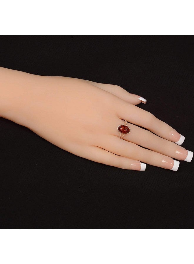 HolidayGiftShops Sterling Silver And Baltic Honey Amber Adult Ring Federica Size 7.5 - Image 4