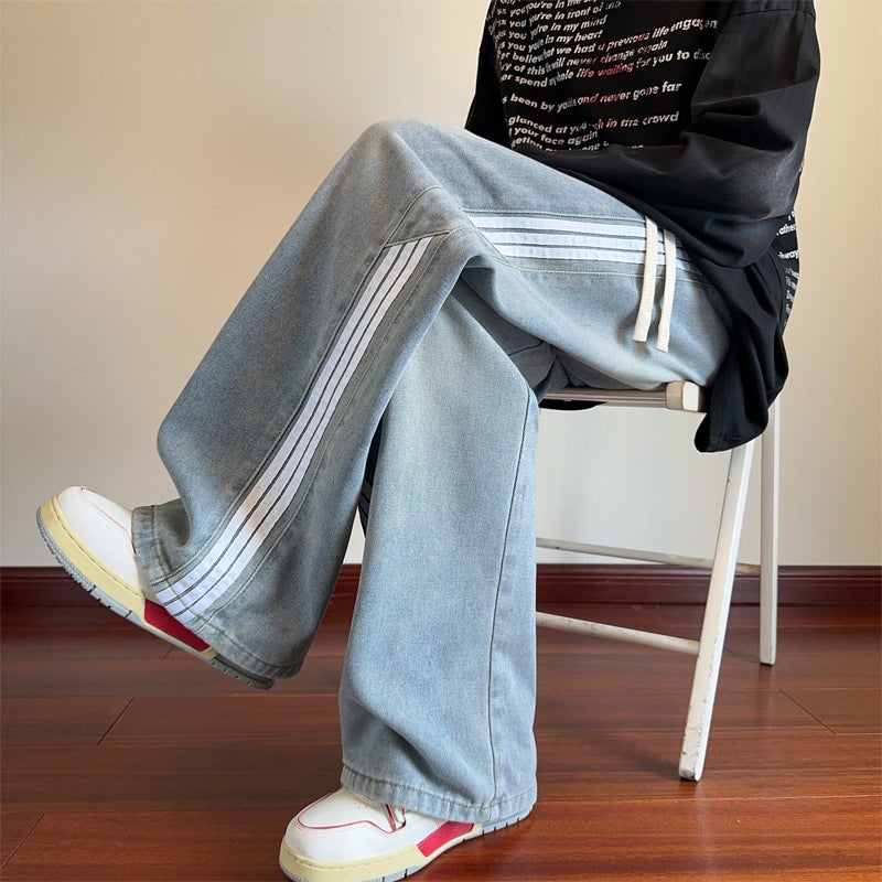 Unisex Casual Daily Denim Jeans - Image 3