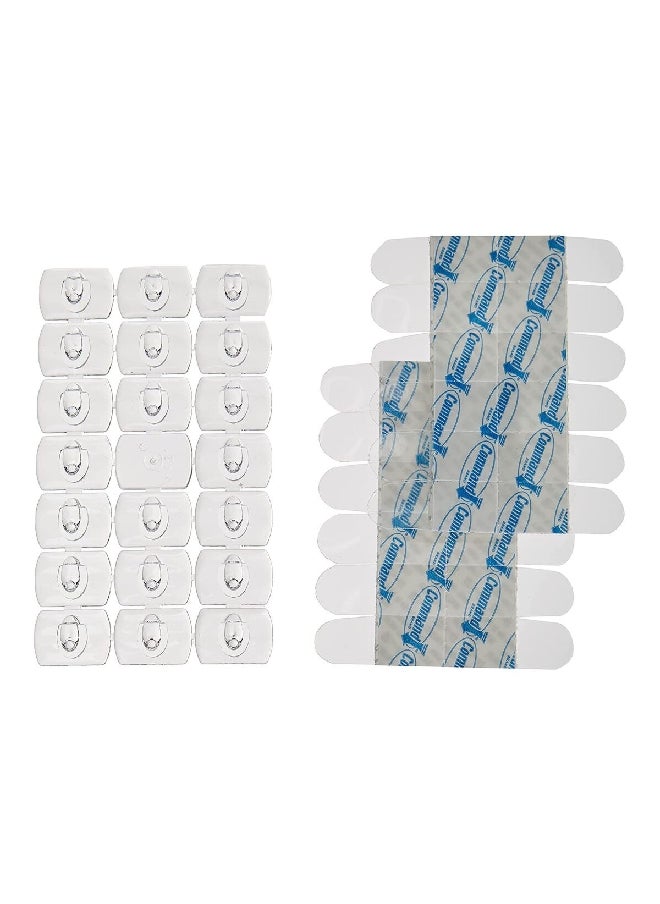 كوماند - مشبك ديكو 3 ام بلون شفاف من 17 x 1 x 9.8 سم 17026CLR-ES - Image 1