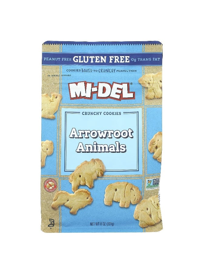 Mi-Del Cookies Mi-Del Cookies, Crunchy Cookies, Arrowroot Animals , 8 oz (227 g)  - Image 1