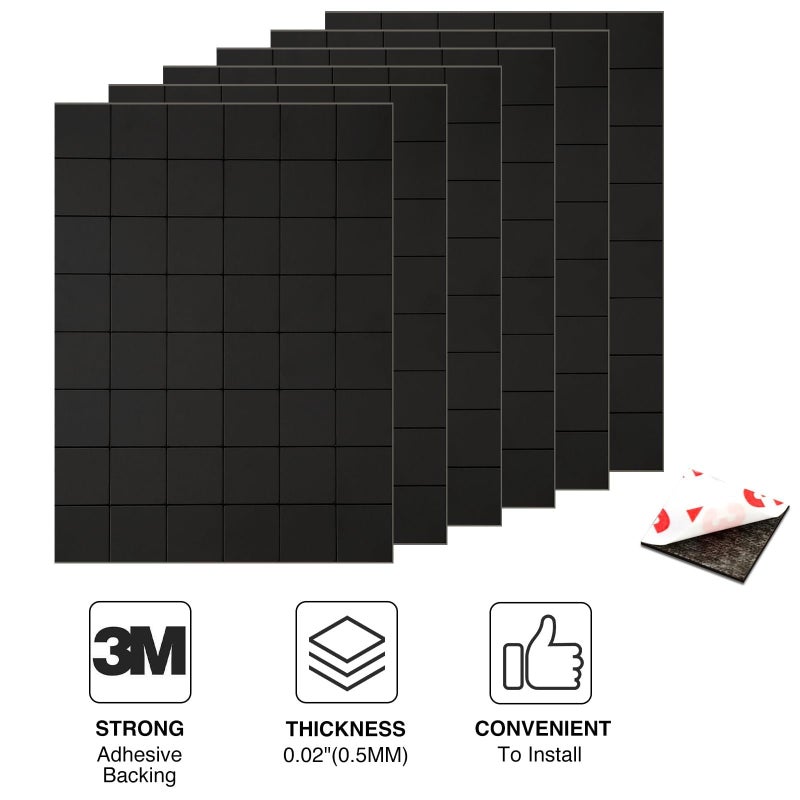 Chunniao Thin Magnetic Tape Strip Pre Cut Magnet Squares With Self Adhesive(288 Pcs 3/4"" X 3/4"") Sticky Magnets For Photos Peel And Stick Only For Cards/Picture/Paper (16 Mil Magnet) - Image 4