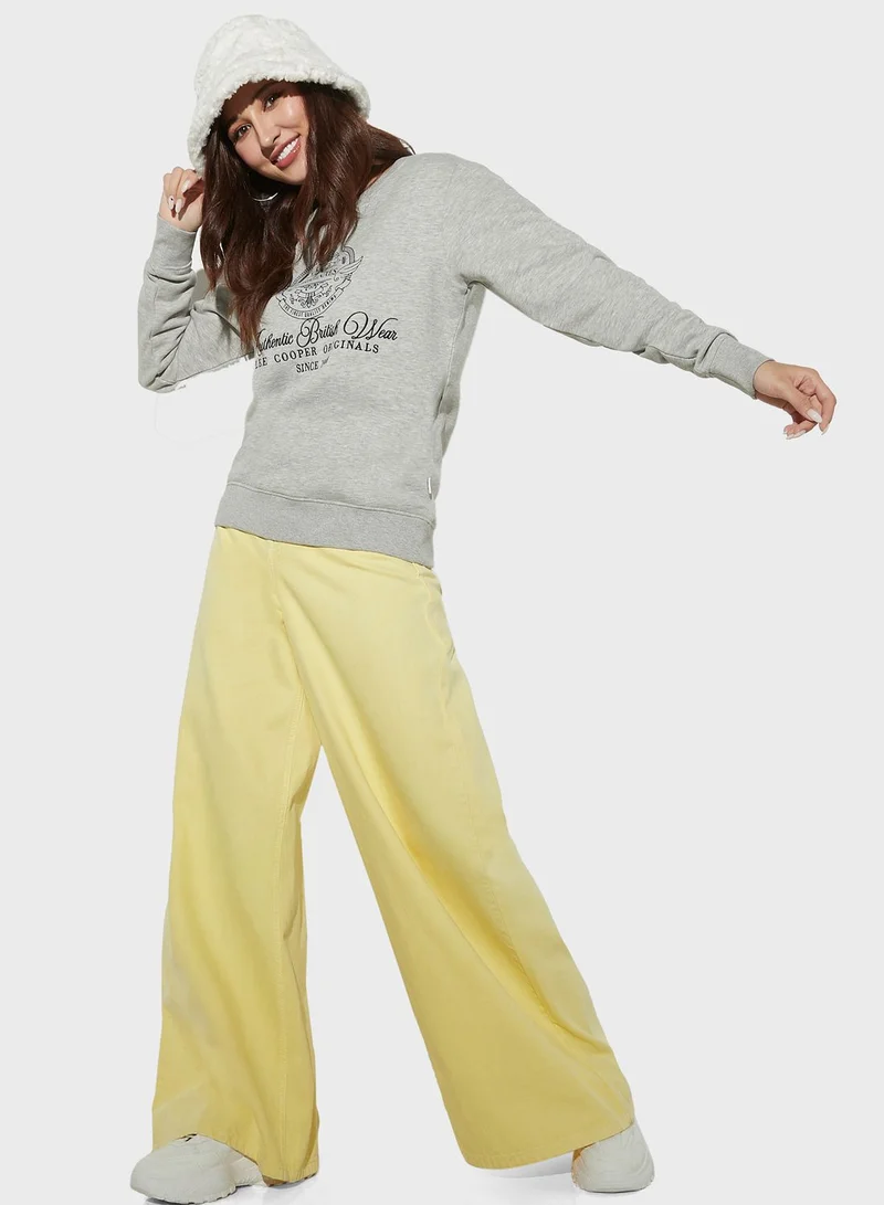 Lee Cooper Embroidered Logo Detail Sweatshirt