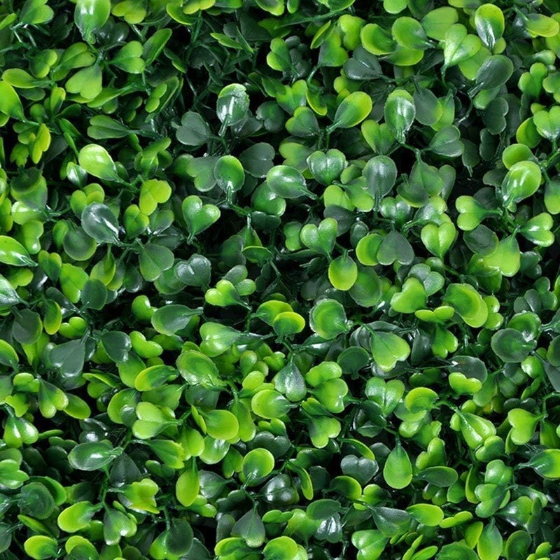 LINGWEI Artificial Grass Wall Panel Artificial Boxwood Panels Topiary Hedge Plant, Faux Hedges Fence and Faux Ivy Vine Leaf Decoration Wall Panels as Greenery Backdrop,40x60cm. (8 Pcs) - Image 4