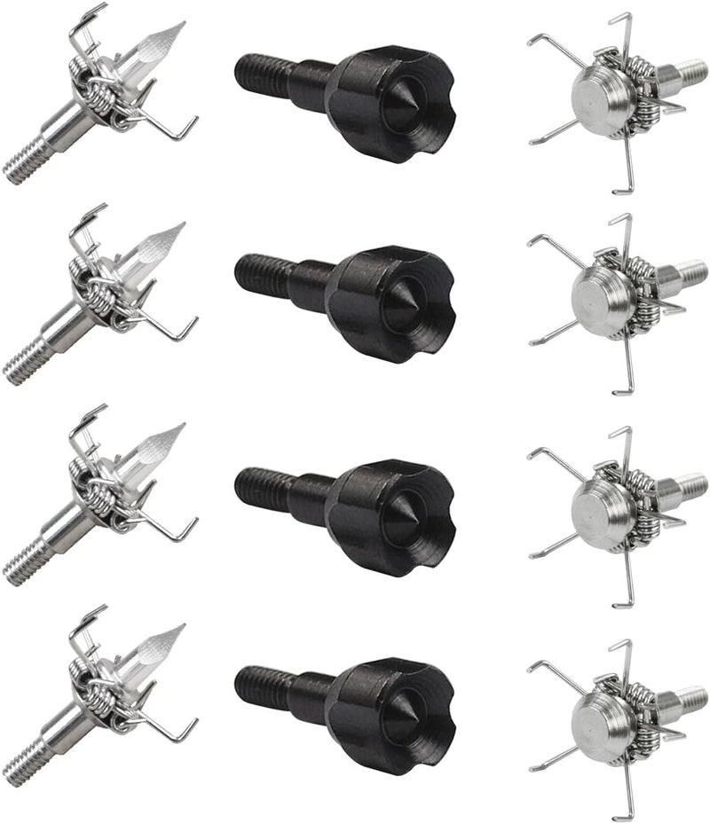 TY Archery Broadheads 100 Grain Archery Hunting Small Game Sharp Judo Hammer Crossbow Compound Recurve Bow Arrow Tips - Image 1