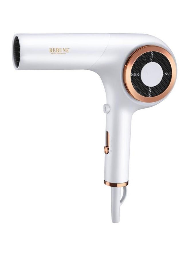 REBUNE Hair Dryer White/Gold - Image 1
