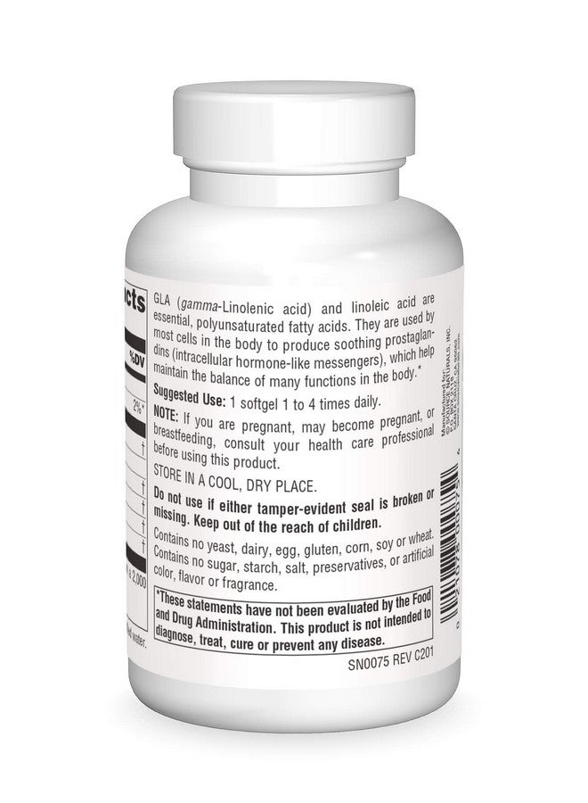 Source Naturals Evening Primrose Oil Hexane Free 1350Mg Gla Yield: 135 Mg Cold Pressed 60 Softgels - Image 3