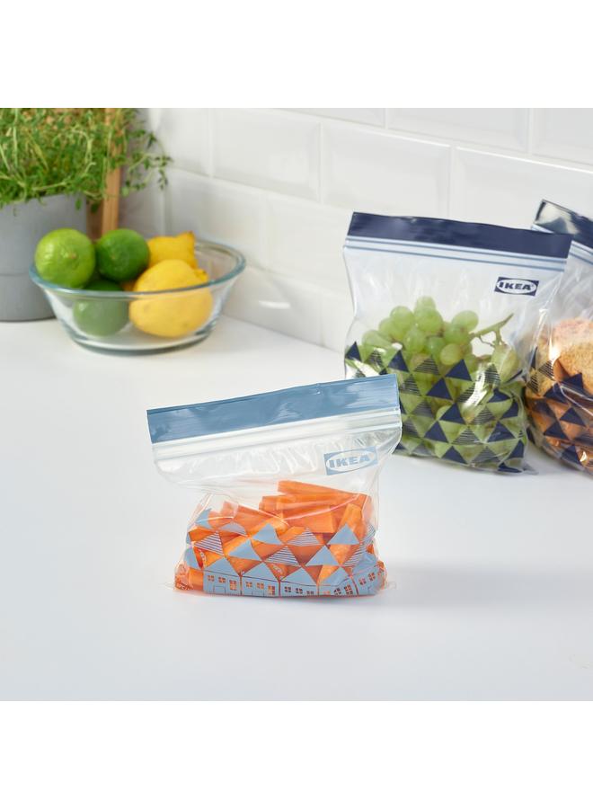 Zaboon Resealable Bag, Patterned/Blue, 1/0.4 L - Image 3