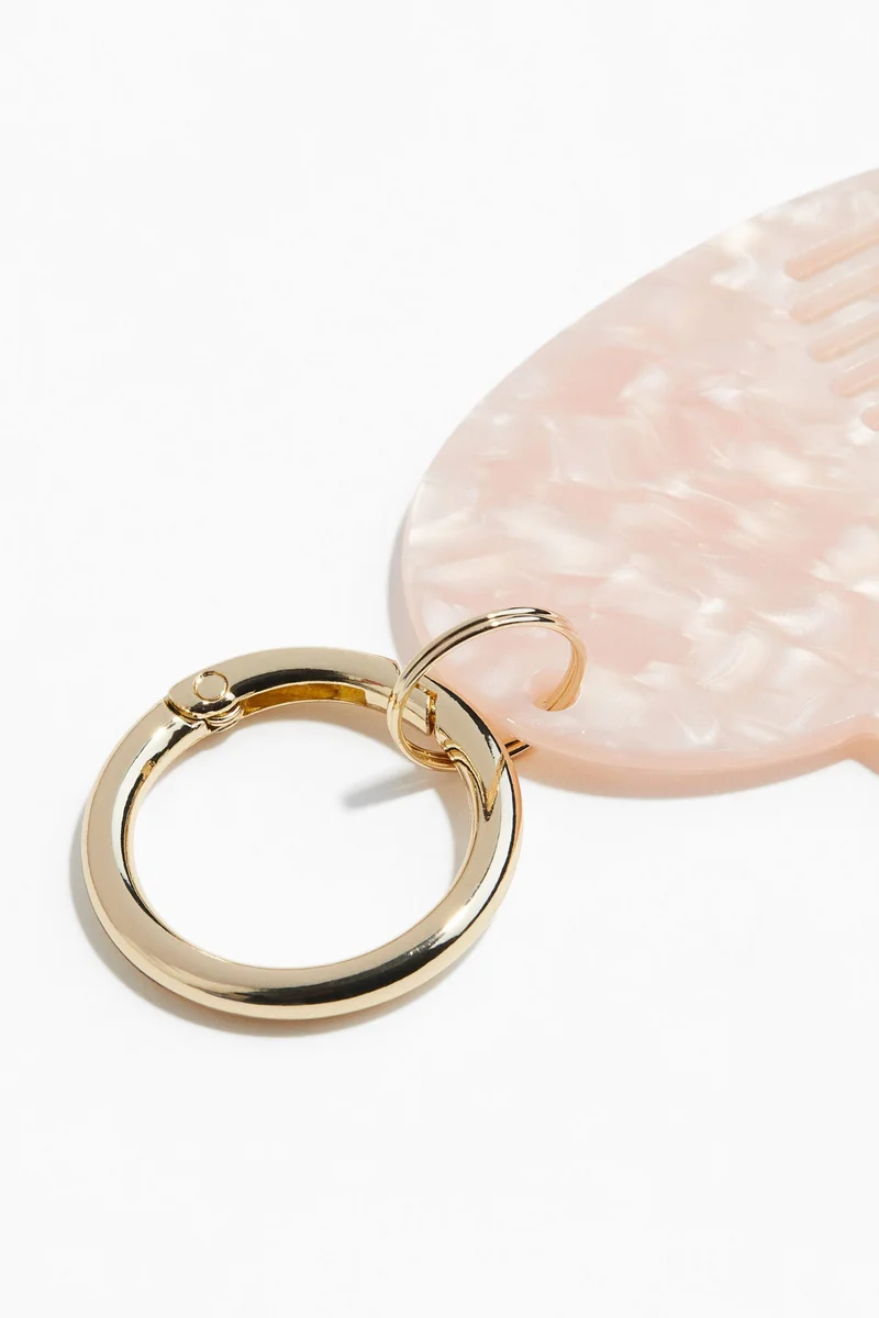 H&M Heart-shaped comb keyring