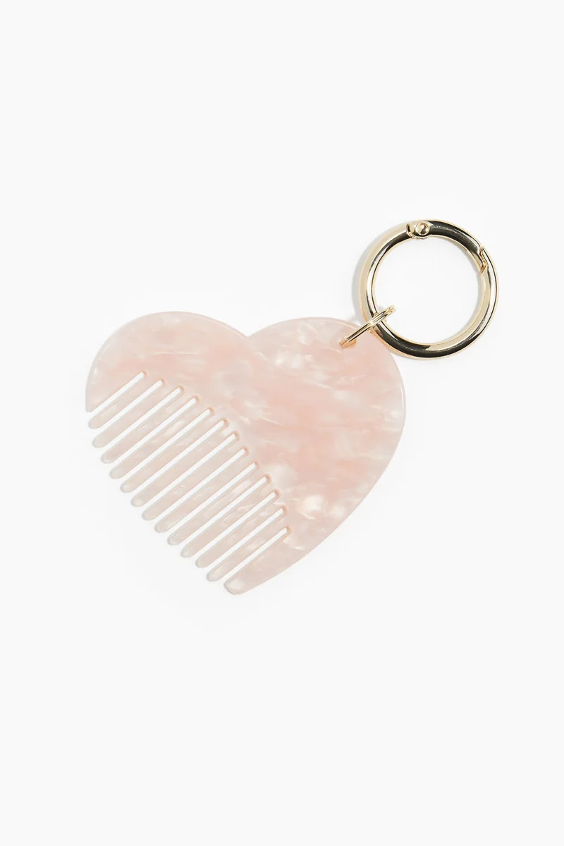 H&M Heart-shaped comb keyring
