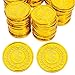 Liatunou 50 Pcs Plastic Gold Coins BulkPirate Gold Coins for Treasure Hunt GamesParty DecorationsPirate GamesParadeRewardsNovelty Party Favors - Image 2