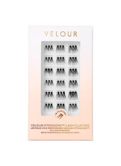 فيلور لاشز مجموعات رموش Velour-Xtensions™ - 18 رموشًا مفردة متجمعة - رموش خفيفة الوزن وناعمة - مجموعات رموش ناعمة ومريحة - رموش طبيعية تناسب جميع أشكال العيون (هجينة)  - Image 1