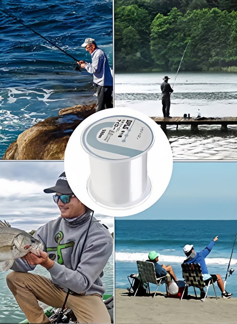 Generic Nylon String Fishing Line Cord Clear Fluorocarbon Strong Monofilament Wire Flexible Wear-resistant Super Pulling Force Cut for Hanging Decorations Beading Crafts Kite -500M  - Image 5