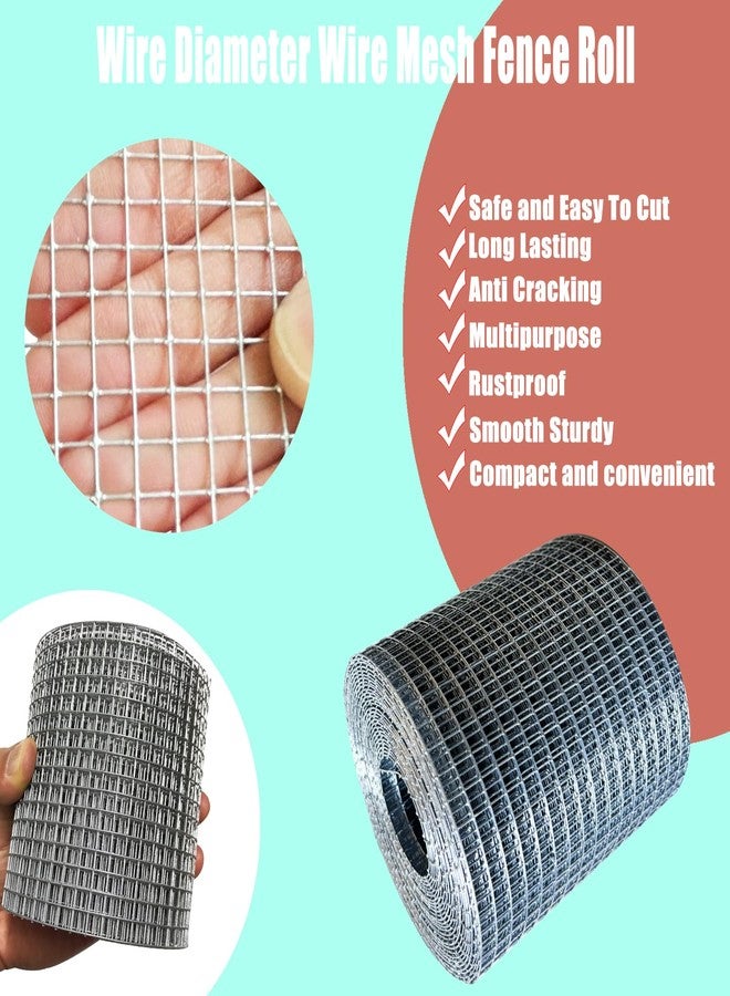 LOVEERCT Galvanized Hardware Cloth 1/4 Inch 4in X 20ft 23 Gauge Hot-dip Galvanized After Welding, Hot Dipped Galvanized Welded Cage Wire Mesh Roll, Handicraft Making Wire Mesh - Image 4