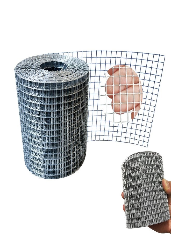 LOVEERCT Galvanized Hardware Cloth 1/4 Inch 4in X 20ft 23 Gauge Hot-dip Galvanized After Welding, Hot Dipped Galvanized Welded Cage Wire Mesh Roll, Handicraft Making Wire Mesh - Image 1