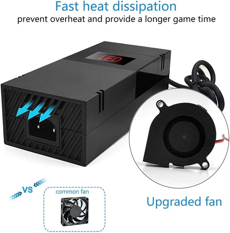 Lyyes Power Brick for Xbox One, Xbox one Power Supply AC Adapter Replacement Charger - Image 3