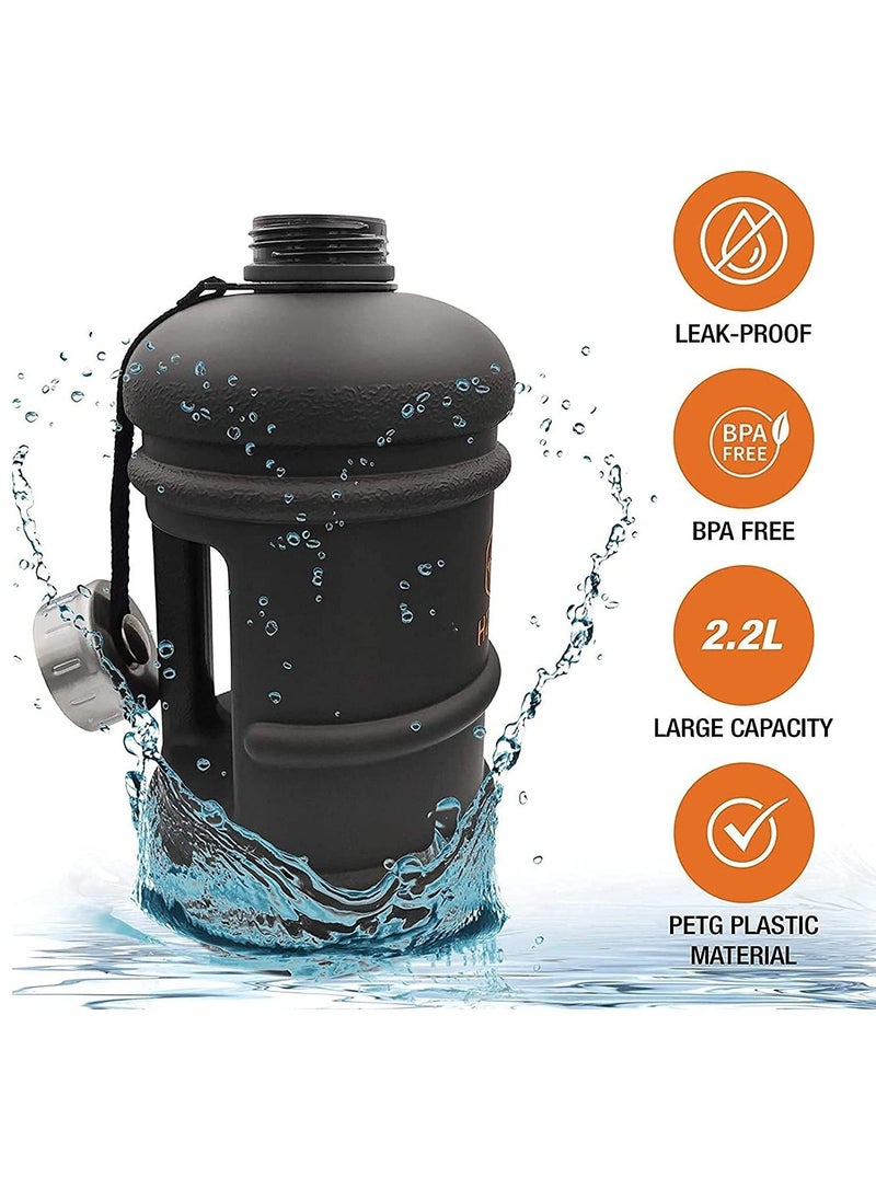 Generic - Large Gym Bottle 2.2 Litre Sports Water Jug BPA Free Quick Flow Cap Ideal for Training Hiking Outdoor Use - Image 1