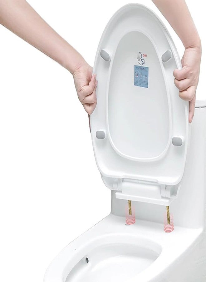 ELANE مجموعة 4 من براغي مقعد المرحاض البديلة ELANE، براغي مقعد المرحاض البديلة، براغي ومكسرات مقعد المرحاض (ذهب معدني) - Image 5