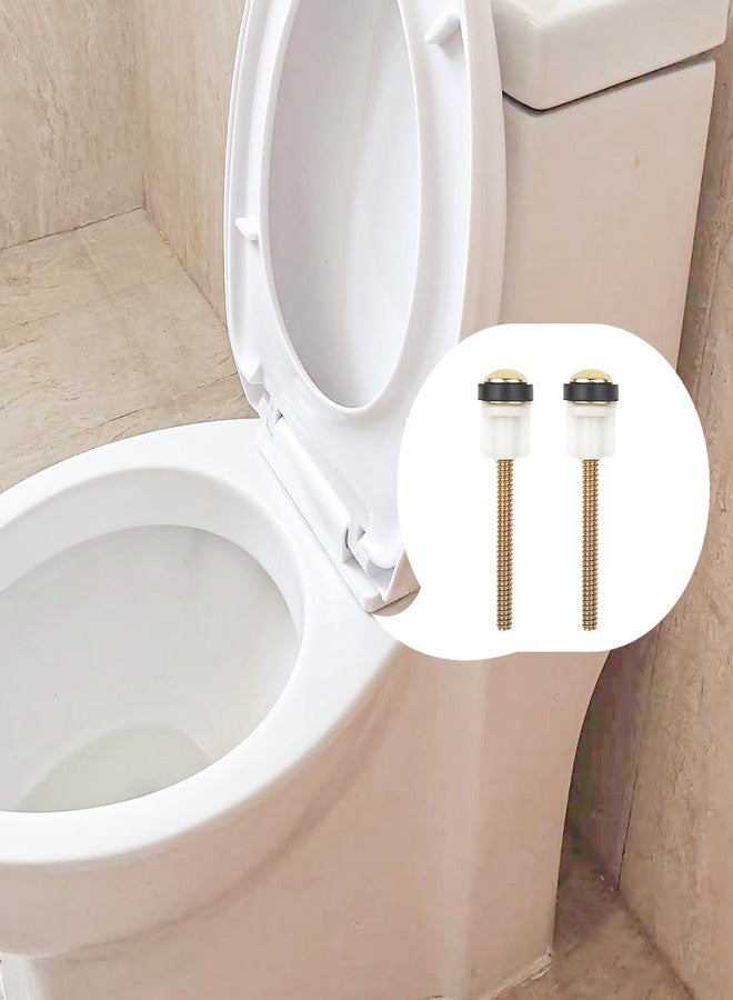 ELANE مجموعة 4 من براغي مقعد المرحاض البديلة ELANE، براغي مقعد المرحاض البديلة، براغي ومكسرات مقعد المرحاض (ذهب معدني) - Image 4