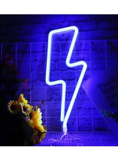 سكافا لافتة نيون على شكل صاعقة | لافتة نيون على شكل صاعقة LED | لافتة نيون على شكل صاعقة LED، ديكور حائط للمنزل وحفلات أعياد الميلاد وغرفة المعيشة وحفلات الزفاف.  - Image 1